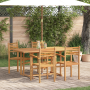 Conjunto de Comedor de Jardín 5 pcs Marrón