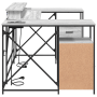 Escritorio Gris sonoma 182 x 101 x 87.5 cm Madera contrachapada