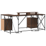 Escritorio con cajón con almacenamiento Roble Marrón 182 x 101