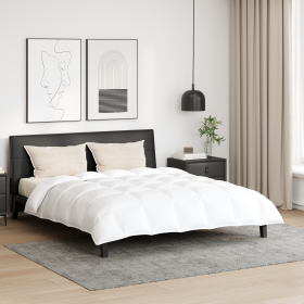 Edredón Otro con almohada 3 pcs Blanco 200 x 220 cm Plumas
