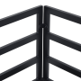 Conjunto de sofá de jardín 4 pcs Negro 211.5 x 141.5 x 71 cm