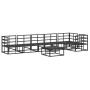 Conjunto de sofá de jardín 7 pcs Negro 70 x 70 x 32 cm Aluminio