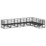Conjunto de sofá de jardín 7 pcs Negro 70 x 70 x 32 cm Aluminio