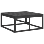 Conjunto de sofá de jardín 11 pcs Negro 70 x 70 x 32 cm