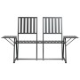 Zweisitzer-Gartenbank 165 cm aus schwarzem Stahl von vidaXL, Gartenbänke - Ref: Foro24-318819, Preis: 130,06 €, Rabatt: %