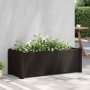 Arriate elevado de jardín PP gris antracita 100x43x35 cm