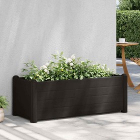 Arriate elevado de jardín PP gris antracita 100x43x35 cm