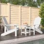 Adirondack-Gartenstühle mit weißem HDPE-Tisch von vidaXL, Gartenstühle - Ref: Foro24-3095704, Preis: 370,66 €, Rabatt: %