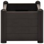 Arriate elevado de jardín PP gris antracita 100x43x35 cm