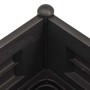 Arriate elevado de jardín PP gris antracita 100x43x35 cm