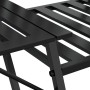 Zweisitzer-Gartenbank 165 cm aus schwarzem Stahl von vidaXL, Gartenbänke - Ref: Foro24-318819, Preis: 130,06 €, Rabatt: %