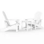 Adirondack-Gartenstühle mit weißem HDPE-Tisch von vidaXL, Gartenstühle - Ref: Foro24-3095704, Preis: 370,66 €, Rabatt: %
