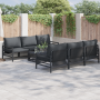 Conjunto de sofá de jardín 7 pcs Antracita 70 x 70.5 x 31.5 cm