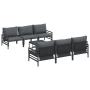 Conjunto de sofá de jardín 7 pcs Antracita 70 x 70.5 x 31.5 cm