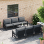Conjunto de sofá de jardín 7 pcs Antracita 70 x 70.5 x 31.5 cm