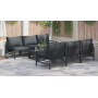Conjunto de sofá de jardín 7 pcs Antracita 70 x 70.5 x 31.5 cm