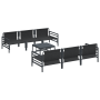 Conjunto de sofá de jardín 7 pcs Antracita 70 x 70.5 x 31.5 cm