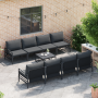 Conjunto de sofá de jardín 9 pcs Antracita 70 x 70.5 x 31.5 cm