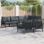 Conjunto de sofá de jardín 7 pcs Antracita 320 x 160 x 71 cm