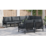 Conjunto de sofá de jardín 7 pcs Antracita 320 x 160 x 71 cm
