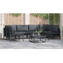 Conjunto de sofá de jardín 6 pcs Antracita Acero