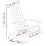 Adirondack-Gartenstühle mit weißem HDPE-Tisch von vidaXL, Gartenstühle - Ref: Foro24-3095704, Preis: 370,66 €, Rabatt: %
