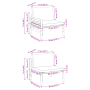 Conjunto de sofá de jardín 6 pcs Antracita Acero