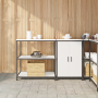 Juego de Almacenamiento de Cocina 2 pcs Blanco 150 x 50 x 92 cm