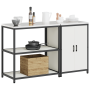 Juego de Almacenamiento de Cocina 2 pcs Blanco 150 x 50 x 92 cm