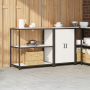 Juego de Almacenamiento de Cocina 2 pcs Blanco 150 x 50 x 92 cm