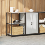 Juego de Almacenamiento de Cocina 2 pcs Plata 120 x 50 x 92 cm