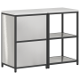 Juego de Almacenamiento de Cocina 2 pcs Plata 120 x 50 x 92 cm