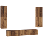 Conjunto de mueble de TV con estante Otro 7 pcs Madera