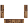 Conjunto de mueble de TV con estante Otro 7 pcs Madera