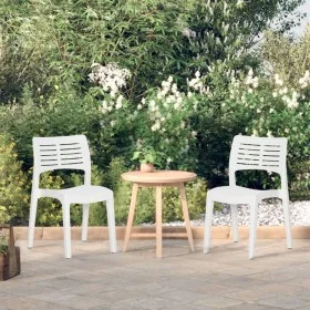 Garden chairs 2 units white polypropylene by vidaXL, Garden chairs - Ref: Foro24-317729, Price: 83,49 €, Discount: %