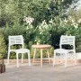 Gartenstühle 2 Einheiten aus weißem Polypropylen von vidaXL, Gartenstühle - Ref: Foro24-317729, Preis: 83,49 €, Rabatt: %