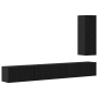 Conjunto de mueble de TV 4 pcs Roble negro 30.5 x 30 x 90 cm