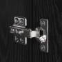 Mueble de TV de Pared 4 pcs Roble negro Madera contrachapada