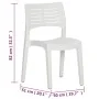 Garden chairs 2 units white polypropylene by vidaXL, Garden chairs - Ref: Foro24-317729, Price: 83,48 €, Discount: %