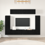 Conjunto de mueble de TV 8 pcs Roble negro 80 x 30 x 30.5 cm