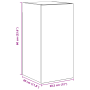 Conjunto de mueble de TV 8 pcs Roble negro 80 x 30 x 30.5 cm