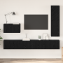 Conjunto de mueble de TV 4 pcs Roble negro 30.5 x 30 x 110 cm