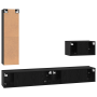 Conjunto de mueble de TV 4 pcs Roble negro 30.5 x 30 x 110 cm