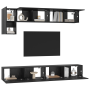 Conjunto de mueble de TV con estante con almacenamiento con