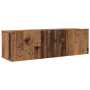 Conjunto de mueble de TV con estante 8 pcs Madera envejecida
