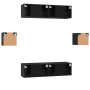 Conjunto de mueble de TV 6 pcs Roble negro 60 x 30 x 30 cm