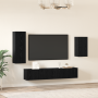 Juego de muebles de TV 4 pcs Roble negro 30.5 x 30 x 90 cm
