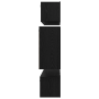 Mueble de TV de Pared 6 pcs Roble negro Madera contrachapada
