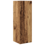 Mueble de TV de Pared 4 pcs Madera envejecida Mediano