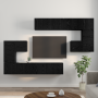 Conjunto de mueble de TV con almacenamiento con puerta 8 pcs